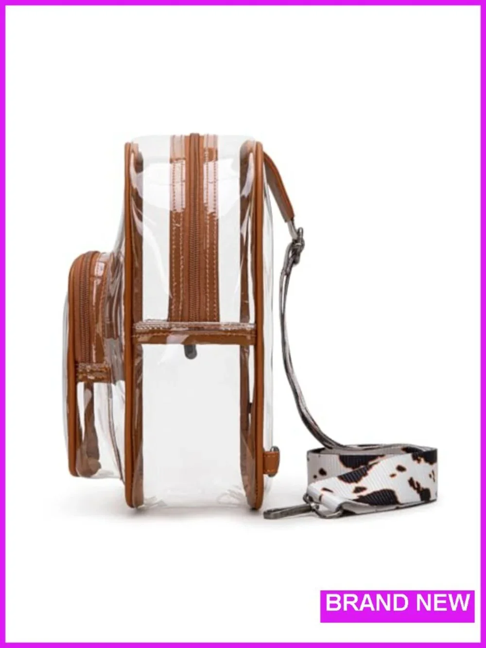 Clear Crossbody Sling Bag Women Stadium Approved PVC Purse Concerts
